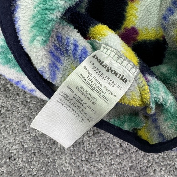 Patagonia Sweater Womens XS Multicolor Print Synchilla Fleece Snap-T Pullover - Picture 6 of 7